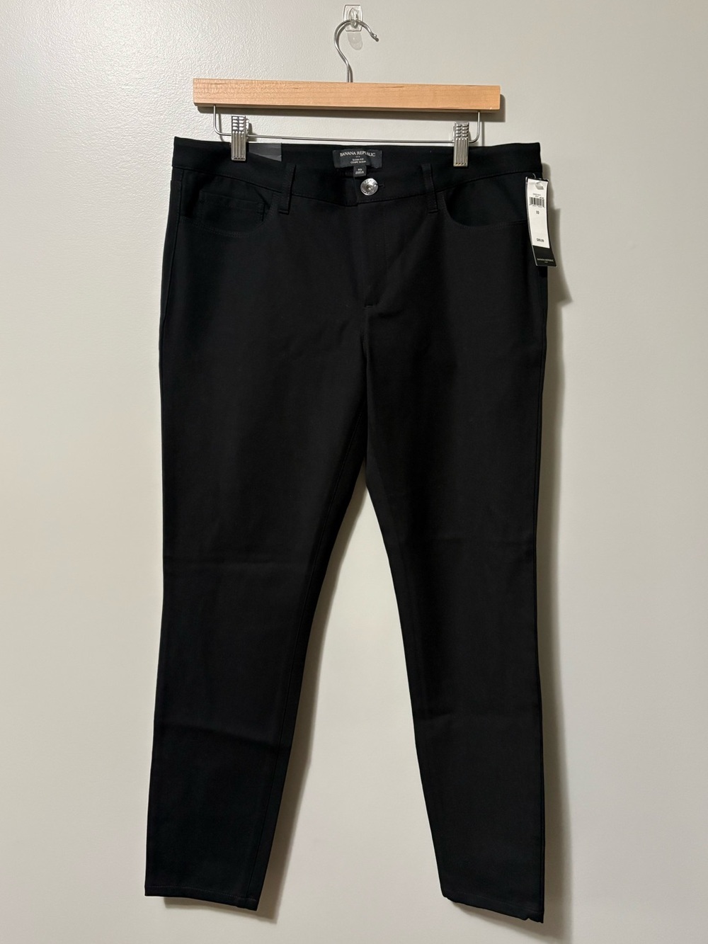 Banana Republic Sloan Fit Low Rise Skinny Black Pant Ankle Length